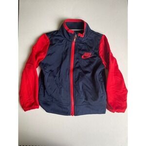 Nike Track Jacket Full Zip‎ Just Do It Red Blue Toddler 24M